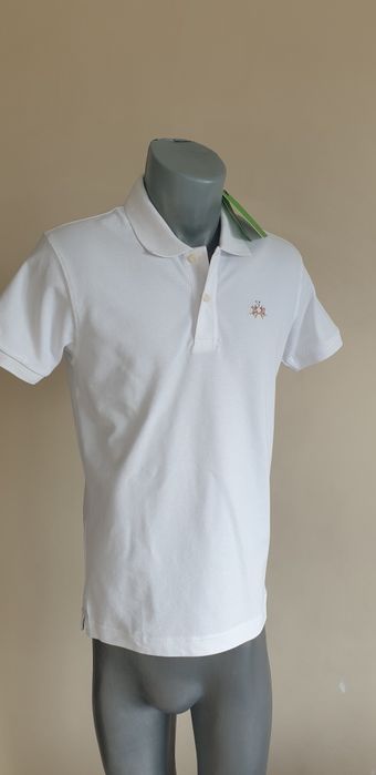La Martina Pique Cotton Slim Fit  Mens  M НОВО ОРИГИНАЛ Мъжка Тениска