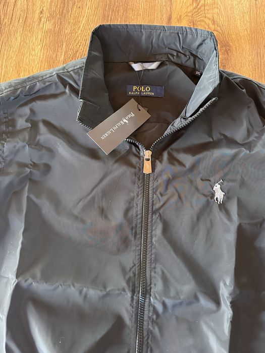 Мъжко,черно яке Ralph Polo с бродирано лого ГОЛЕМИ РАЗМЕРИ