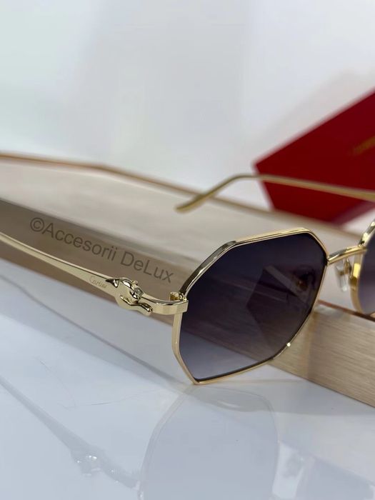 Ochelari de Soare Cartier CT0812S Panthere de Cartier  Photocrimic Lens Noi Full Box  [Verificare Colet] Gold
