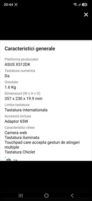Laptop ASUS VivoBook la cutie 15.6", Full HD, 8GB, 512GB SSD, AMD Radeon


Laptop ASUS VivoBook 15 X512DK cu procesor AMD Ryzen 5 3500U pana la