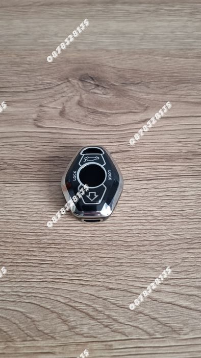 Силиконов кейс за ключ BMW ромбоид черен