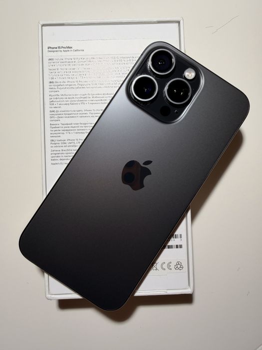 iPhone 15 Pro Max – Black Titanium | cutie completa