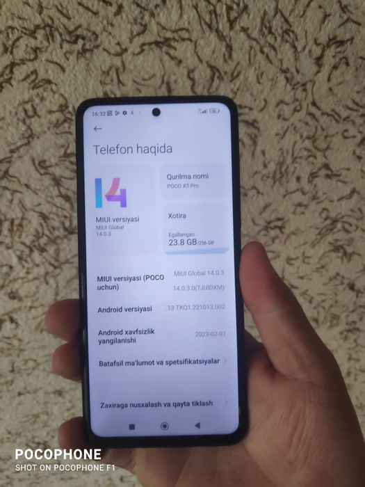 Poco x3 pro 256/8+5gb