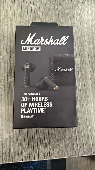 Блутут Слушалки Marshall Minor IV TW Black