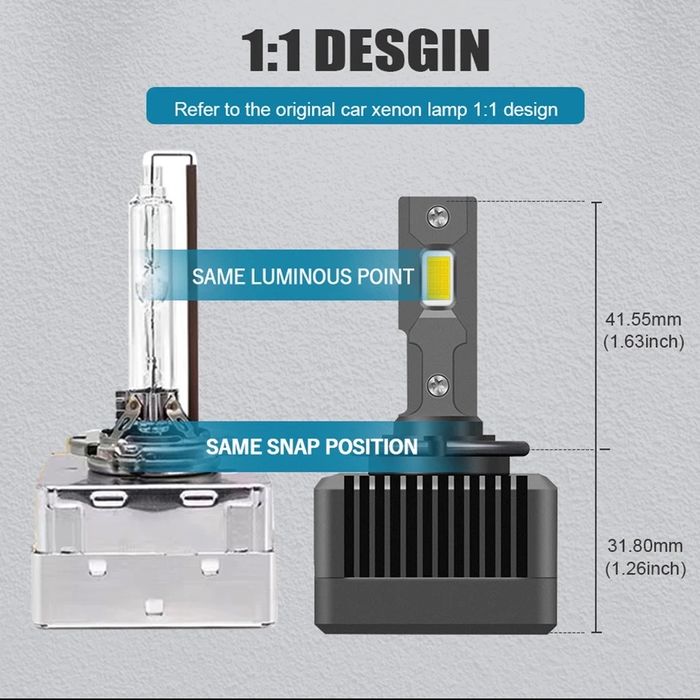 Becuri led D1S D2S D3S D1R noi