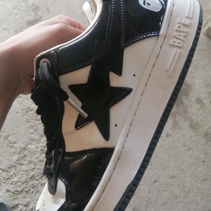 BapeStar negri cu alb