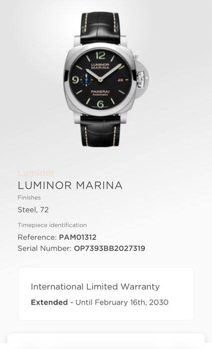 Panerai 1312 Luminor Marine