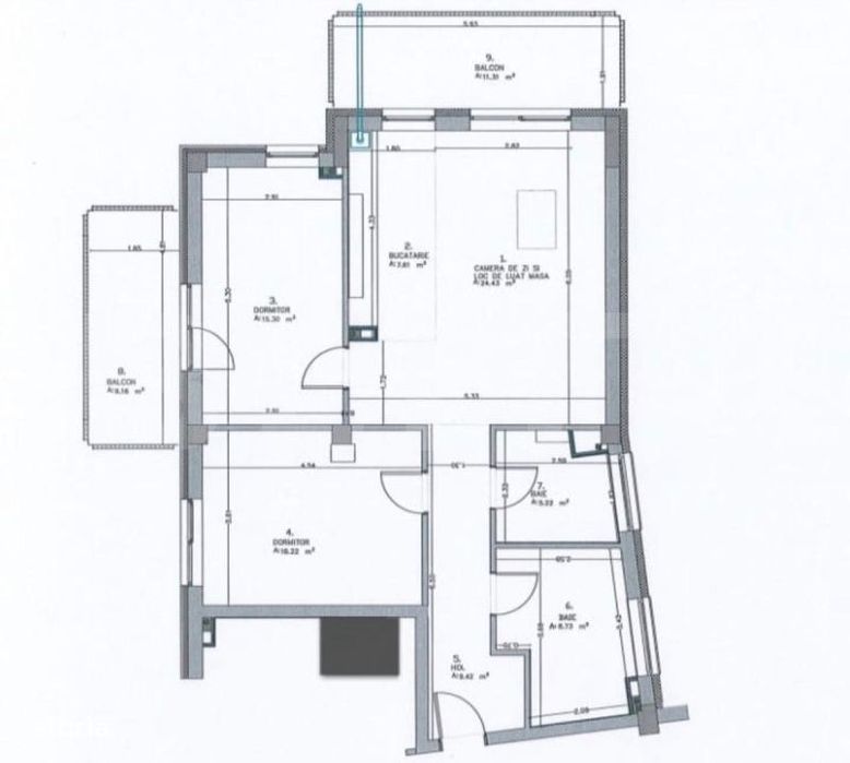 Apartament nou cu 3 camere | 86,8 mp utili | Aproape de Piata Cipariu