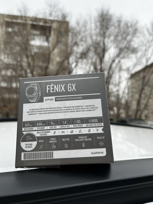 Часы Garmin Fenix 6X Sapphire