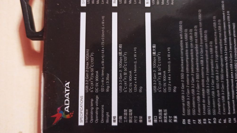 SSD extern De Viteza ADATA Elite SE760 256GB, USB-C, Aluminiu