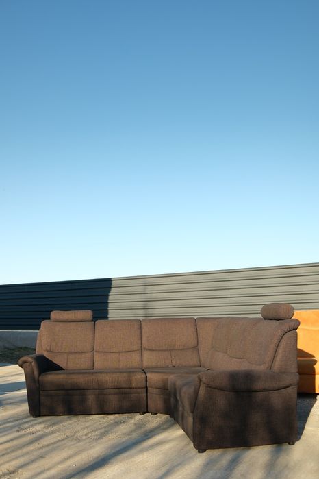 Colțar cu spătare reglabile - Material textil