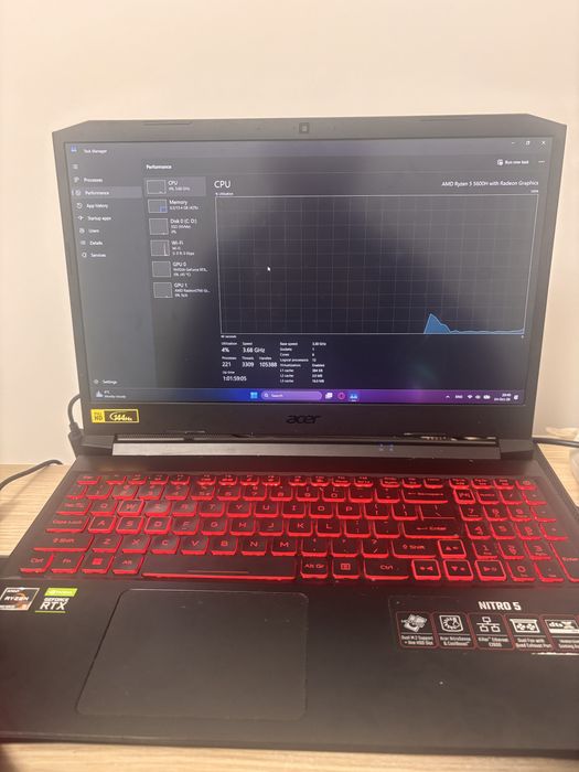 Laptop Gaming Acer Nitro 5 | Ryzen 5 5600H | RTX 3050 4GB | 16GB RAM | 144Hz