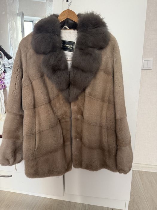 Шуба норковая соболь