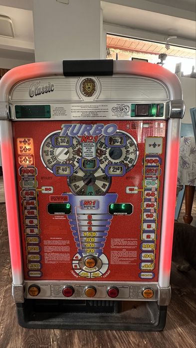 Vintage German Slot Machine Rotamint Classic Turbo No.1 Slot Machine