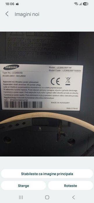 Vând tv mic samsung