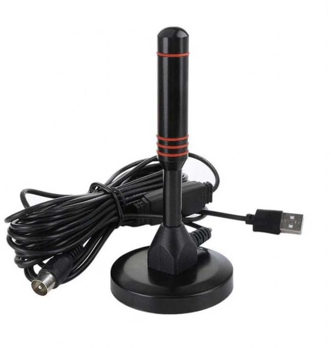 Стайна антена с магнит за цифрова телевизия с вграден усилвател, 5M