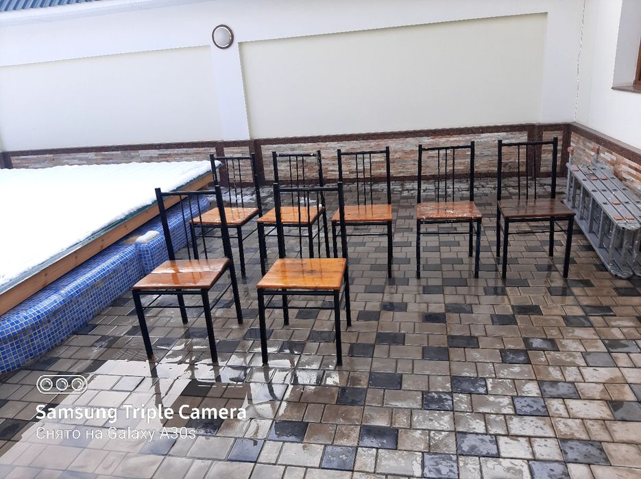 7 dona ishlatilgan temir stul sotiladi