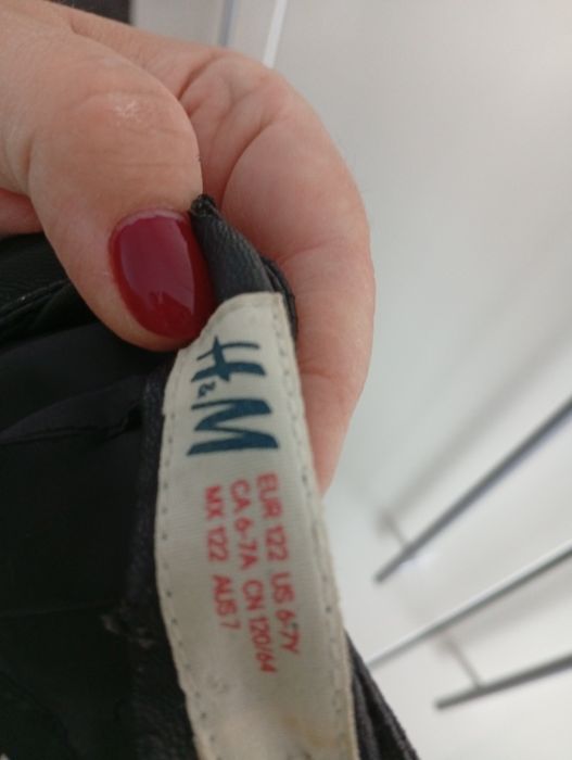 Balzer / jeaca de piele imitatie, pentru fete; H&M; marimea 122