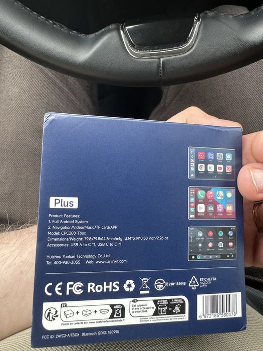 CarlinKit Android 13 Wireless Carplay/Android Auto, Youtube, GPS, SIM