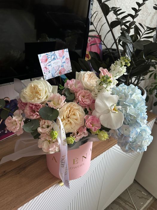 Цветы букет корзина