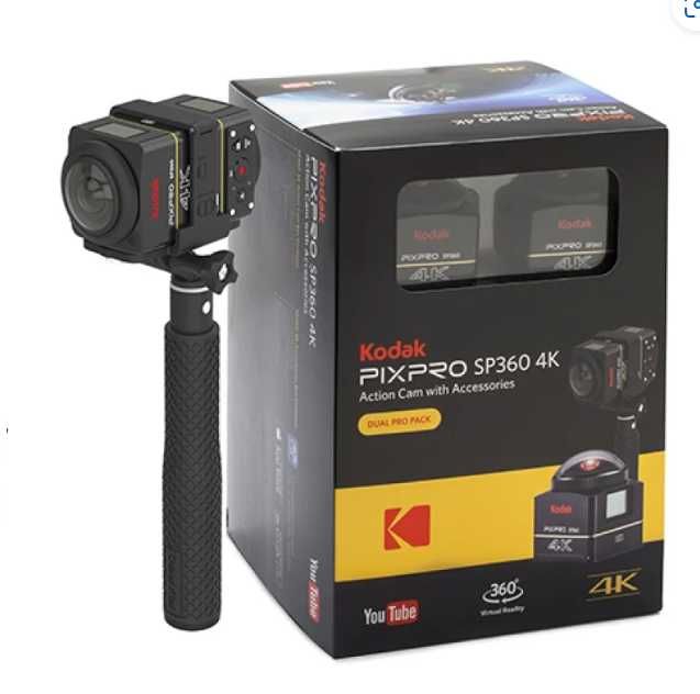 Kodak Pixpro SP360 4K DUAL Pro Pack Цифрова камера 360° 4K видео
