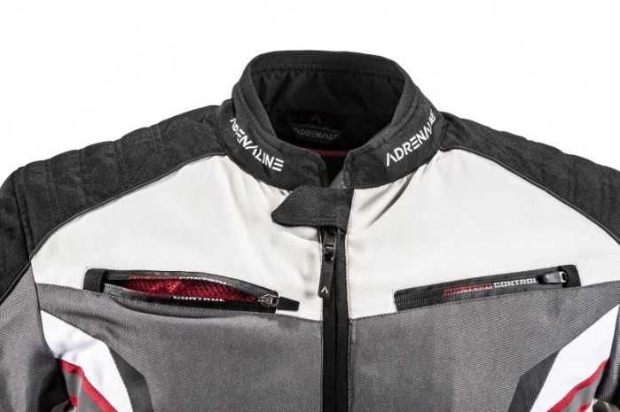 Текстилно мото яке за мотор ADRENALINE SOLA 2.0 BLACK/GREY/RED
