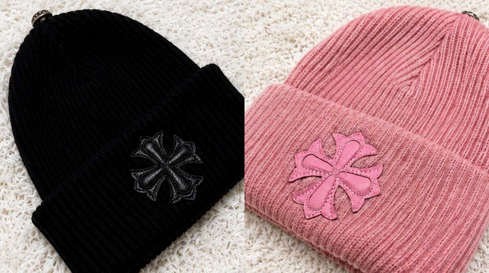 Căciuli Chrome Hearts – Negru și Roz