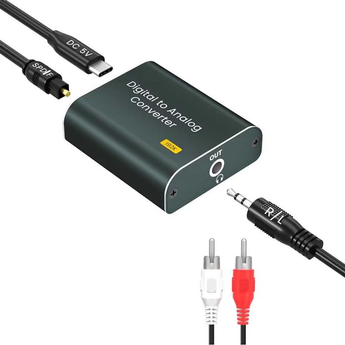 Extractor audio HDMI 4K, Convertor audio digital-analogic