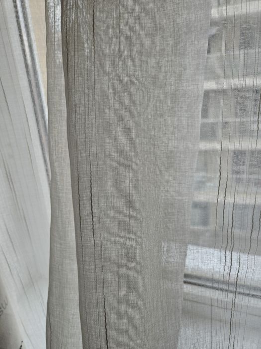 Плат за тънко перде цвят шампанско височина 120 широко 350