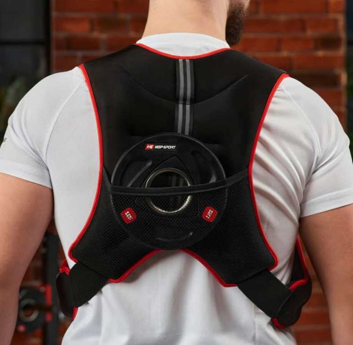 Жилетка с тежести за спорт 5кг / 10кг кросфит бягане фитнес crossfit