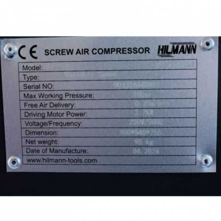 Compresor de aer cu surub, turatie variabila 220V-7kw, cod-HL9033