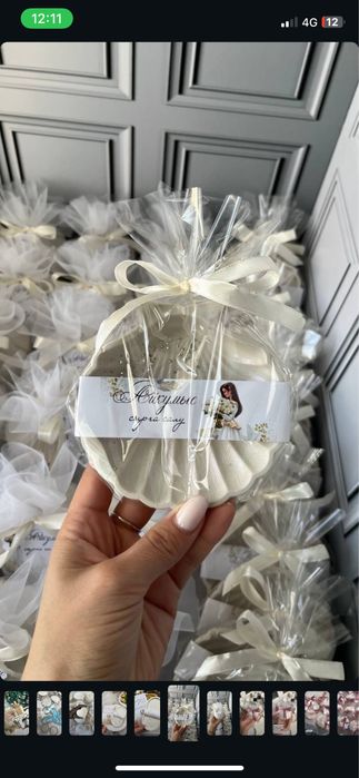 Ракушка тойбастар бонбоньерки