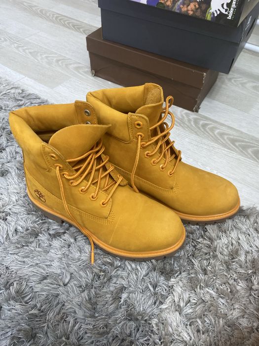 Timberland premium waterproof boot medium orange nubuck