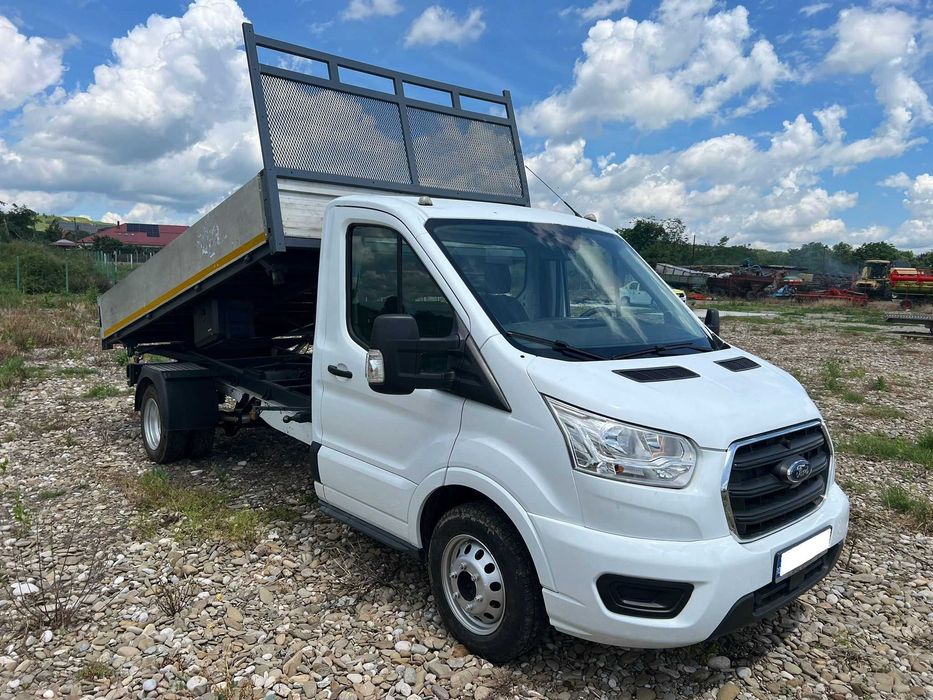 Ford Transit Basculabil pe 3 parti punte dubla 2019 euro 6 2.0 130 cp 172.000km