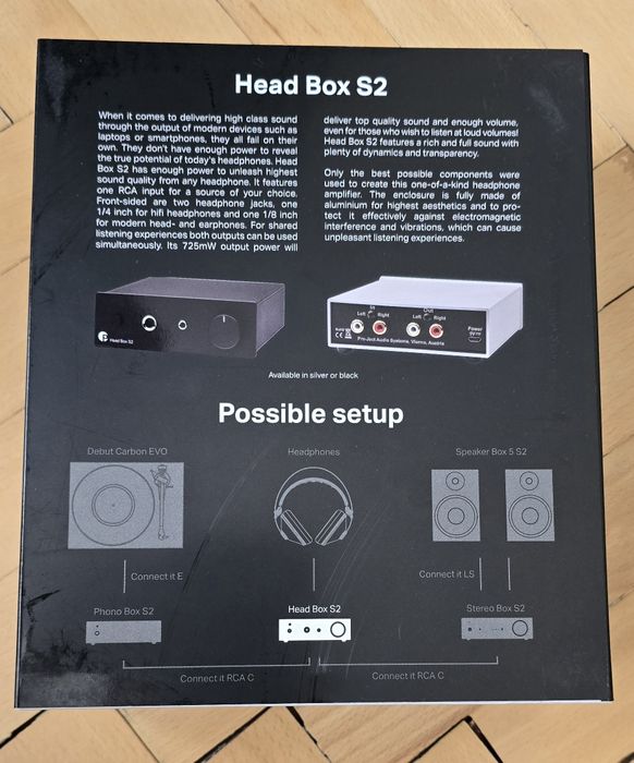 Продавам усилвател за слушалки Pro-ject Head Box S2