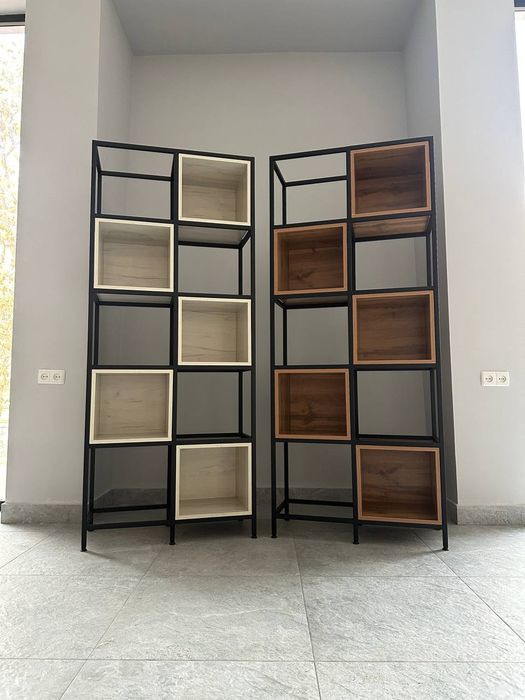 Шкаф лофт с квадратной