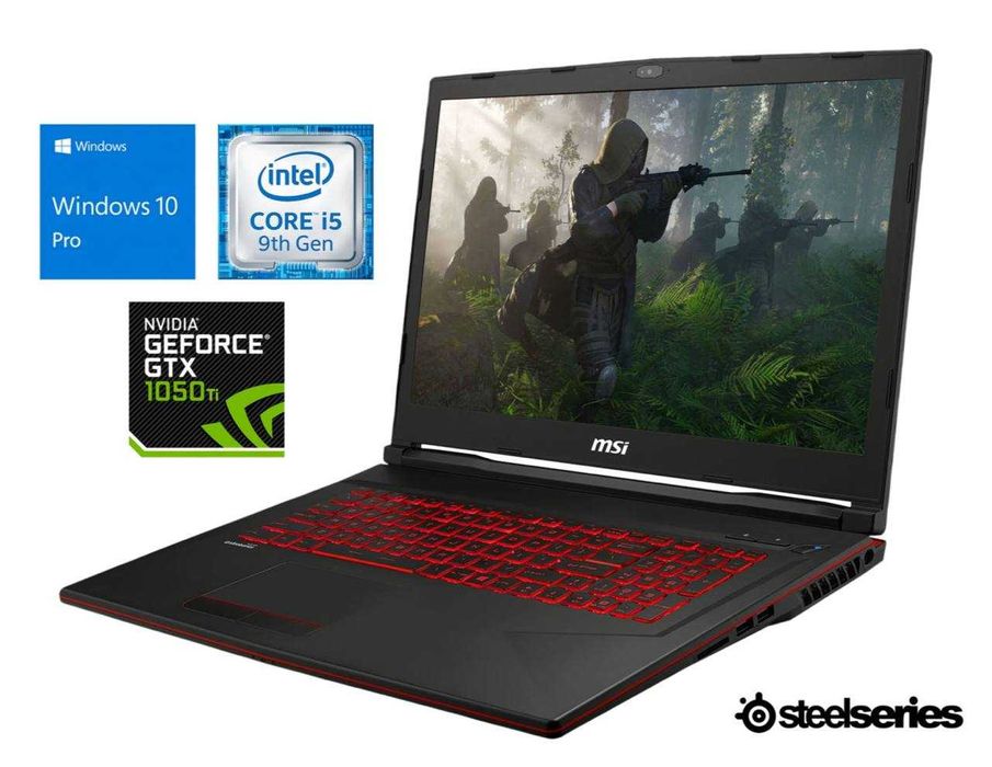 Игровой ноутбук MSI i5-9300H / GTX 1050 Ti 4gb/ SSD 256 / HDD 1Tb