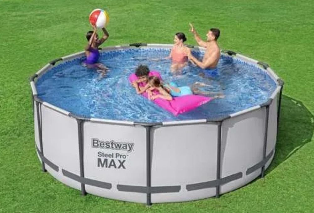 НОВ!Лукс Басейн 3.96м-1.22м 2г.гаранция пълен комплект