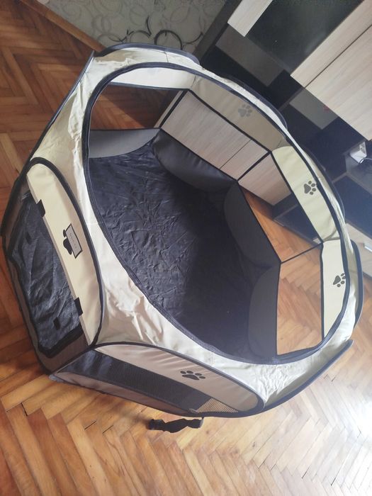 Голяма сгъваема кучешка кошара