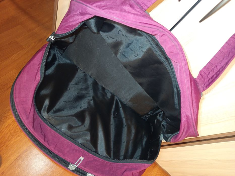 Сумка дорожная бордовая