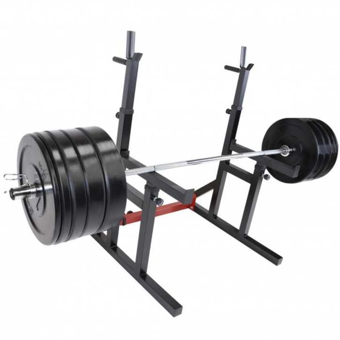 Squat Rack cu set de bare Olympia Bumper Plate 170 kg