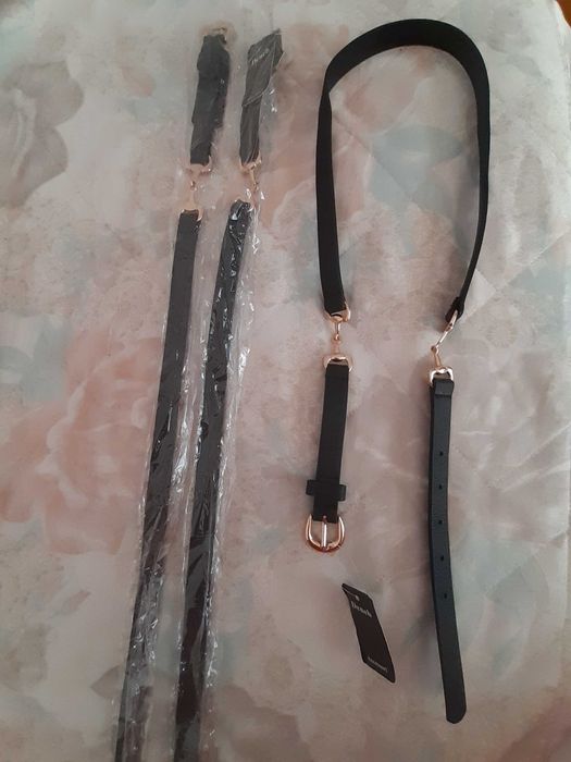 НОВИ! Дамски тънки черни колани