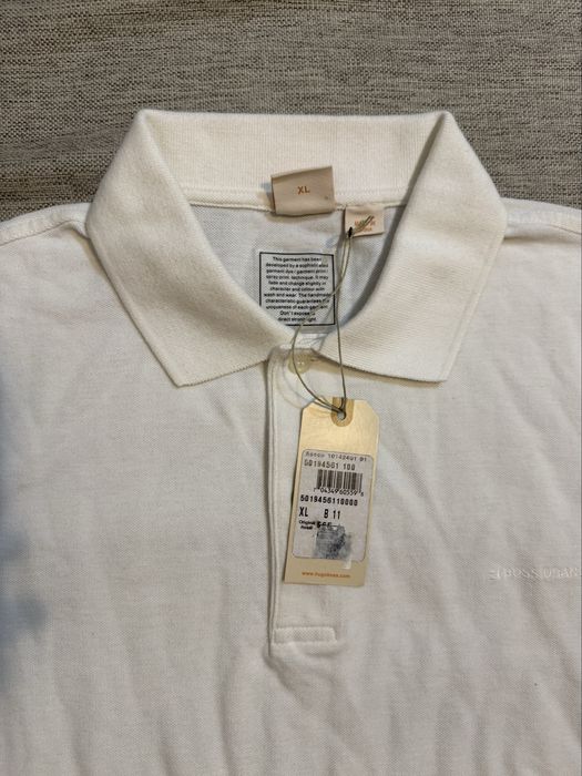 Tricou polo Hugo Boss Orange, alb, mărimea XL