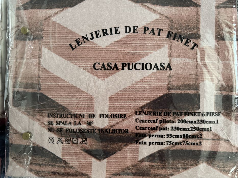 Lenjerie pat Casa Pucioasa