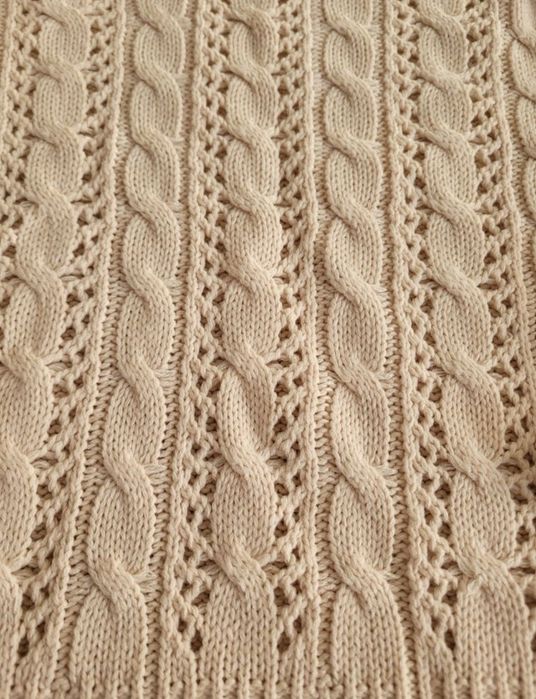 Bluza împletită crem mărimea M