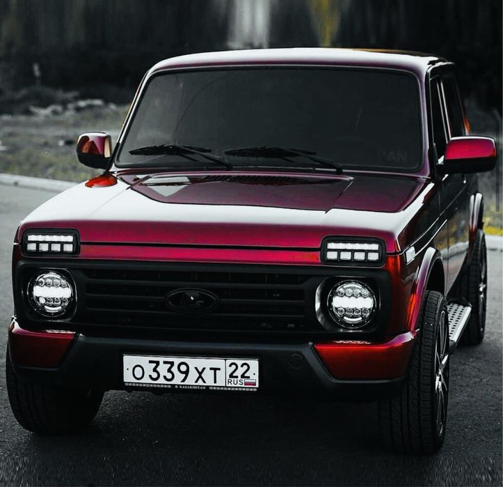 Комплект оптики на ниву Фонари фары надфарники Nivа 4х4