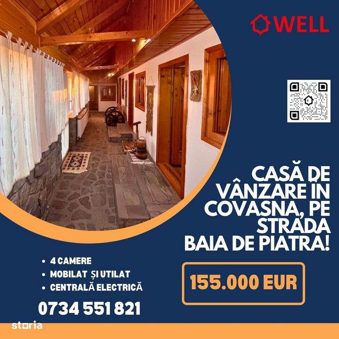 Casă de vânzare în Covasna, pe strada Baia de Piatră!