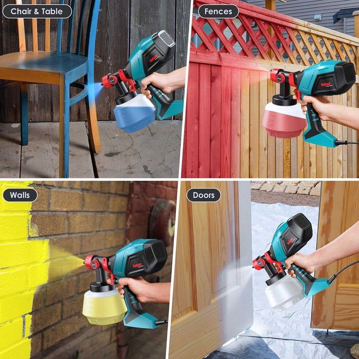 НОВ! HVLP пистолет за боядисване 700W с контейнер 1200 мл