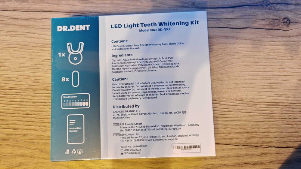 DrDent Professional LED Light Teeth Whitening Kit