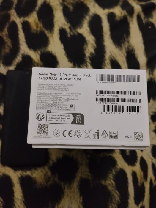 Redmi Not 13 pro 12/512 yengide royxatdan otgan